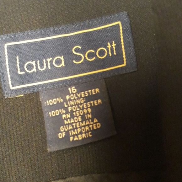 Laura Scott basic sleeveless black dress sz 16 - Picture 7 of 7